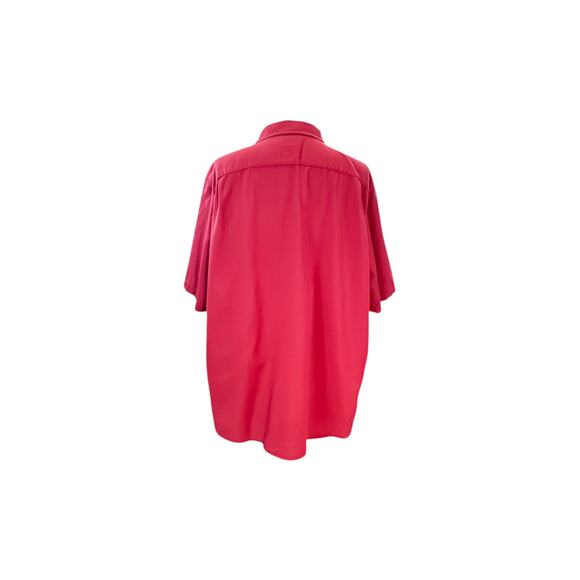 Wrangler Red Cotton Blend Short Sleeve Button-Up - 2XL - Picture 7 of 9